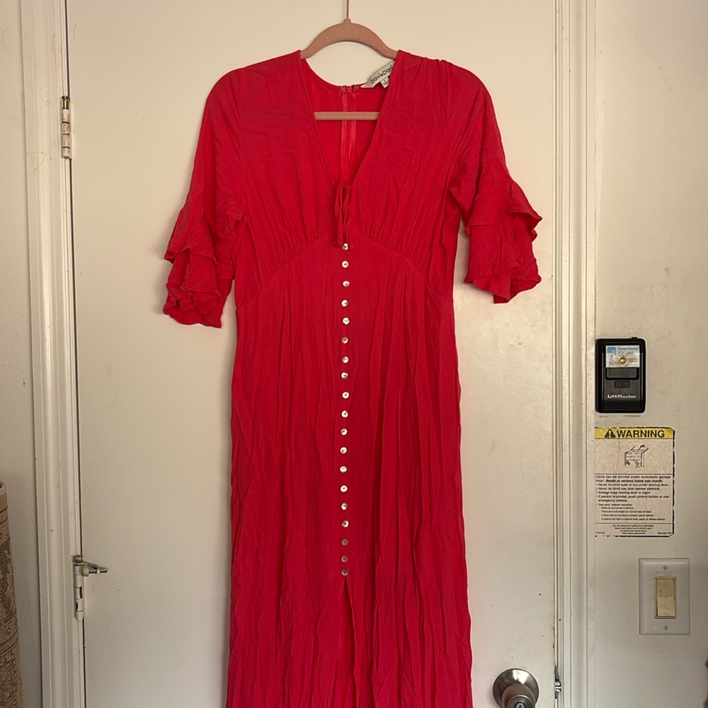 Davi & Dani boho pink dress 
Gorgeous pink salmon color 
Size Large